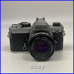 Nikon Vintage FM 35mm SLR Film Camera with 50 mm lens/Photography/Tested