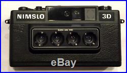 Nimslo 3D Quadra Lens 35mm Camera lenticular With Batteries & Box, Tested ELNC MOD