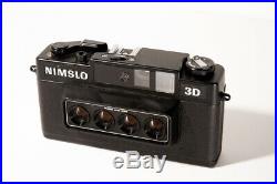 Nimslo 3D Quadra Lens 35mm film camera tested works great very clean
