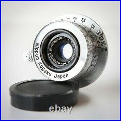 Nippon Kogaku Japan Nikon W-Nikkor C Vintage 3.5cm 35mm f3.5 Camera Lens