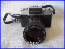 Nippon Nikkorex Zoom35 withBuilt-in-Zoom Nikkor 43mm-86mm f3.5 Lens & Case