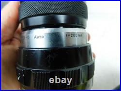 Nippon Nikkormat 35mm Film Camera 50mm Lens w Extras Vintage Japan