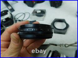 Nippon Nikkormat 35mm Film Camera 50mm Lens w Extras Vintage Japan