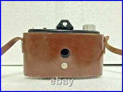 Old Vintage Rare Agfa Click-iii Camera With Lens & Agfa Leather Protective Case
