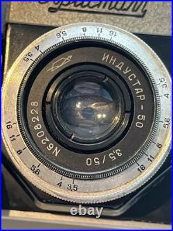 Old-vintage Soviet/ussr KRISTALL Camera+industar 50 Lens Free Shipping