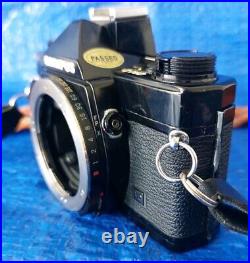 Olympus Black OM-2N Vintage Film Camera 35mm Vivitar Lens And Lanyard SLR