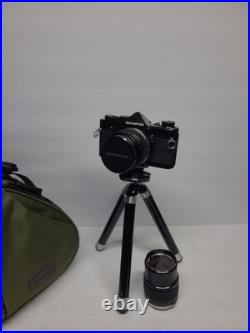 Olympus OM-1 Vintage SLR 35mm Manual Camera BLK, withAccessories