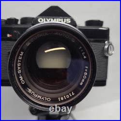 Olympus OM-1 Vintage SLR 35mm Manual Camera BLK, withAccessories