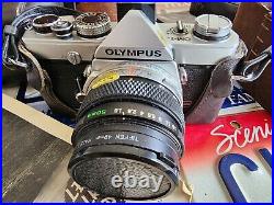 Olympus OM-1N Film Camera 50mm F/1.8 Lens Made in Japan Works Vintage GUC Case