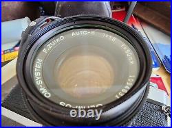 Olympus OM-1N Film Camera 50mm F/1.8 Lens Made in Japan Works Vintage GUC Case