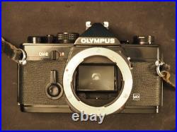 Olympus OM-2 Vintage Black SLR Film Camera with Auto-S 50mm F/1.4 Lens TESTED