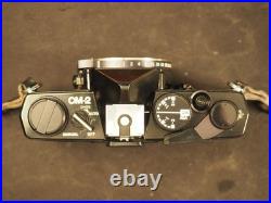 Olympus OM-2 Vintage Black SLR Film Camera with Auto-S 50mm F/1.4 Lens TESTED