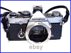 Olympus OM-2N Vintage SLR Camera withVivitar Auto Zoom Lens Shutter Tested Works