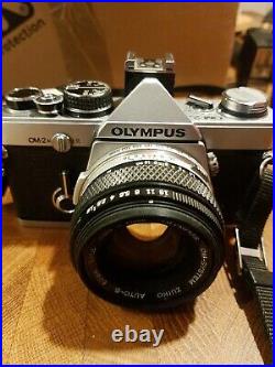 Olympus OM2N MD 35MM Vintage Camera With Zuiko 50mm F1.8 Lens