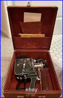PAILLARD BOLEX H16 16mmMOVIE CAMERA, leather case, WITH lens, original manuals