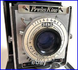 PRESS KING 4x5 Press/view CAMERA B&W Made in CANADA with Rare Ilex Shutter & Lens