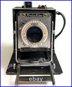 PRESS KING 4x5 Press/view CAMERA B&W Made in CANADA with Rare Ilex Shutter & Lens