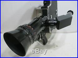 Paillard Bolex H-16 M 16mm Movie Camera With SOM Berthiot Pan Cinor 70 Zoom Lens