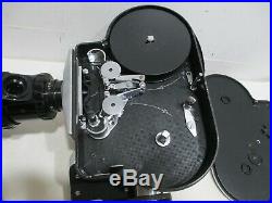 Paillard Bolex H-16 M 16mm Movie Camera With SOM Berthiot Pan Cinor 70 Zoom Lens