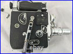 Paillard Bolex H16-F25 Vintage 3-Lens Film Camera 16mm