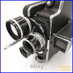 Paillard Bolex H16 Reflex 16mm Cine Film Camera & 3 Lenses, Fully Working S82791