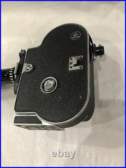 Paillard Bolex H16 Reflex 16mm Movie Camera 2 Lens Case Bundle Tested / Working