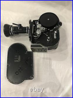 Paillard Bolex H16 Reflex 16mm Movie Camera 2 Lens Case Bundle Tested / Working