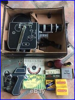Paillard Bolex H16 Vintage 16mm Film Camera, Original Case, Lenses & Accessories
