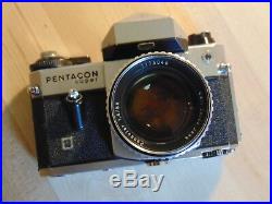Pentacon Super Spiegelreflexkamera Kamera Nr. 2231 Objektiv Lens Pancolar 1,4/55