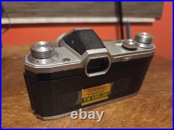 Pentacon Vintage SLR Camera Black Silver with Lens TX135-20