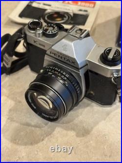 Pentax Asahi K1000 35mm SLR Camera Kit with 50mm f/1.4 Lens Made in Japan Vintage