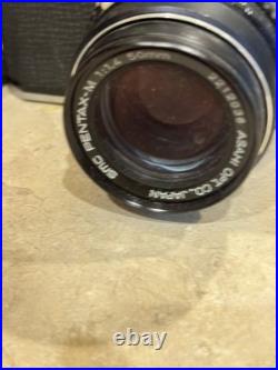 Pentax Asahi K1000 35mm SLR Camera Kit with 50mm f/1.4 Lens Made in Japan Vintage