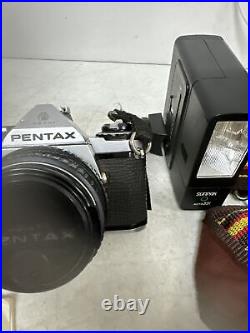 Pentax Asahi K1000 Film Camera With Lens & Strap Vintage 1970's VGC CLEAN Untest