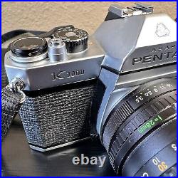 Pentax Asahi K1000 Film Camera With Lens Vintage