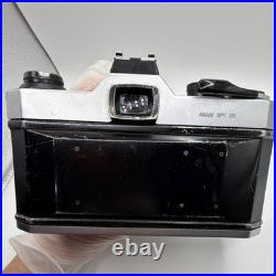 Pentax K1000 SLR Camera Black Silver with Albinar ADG 28mm f/2.8 Macro Lens