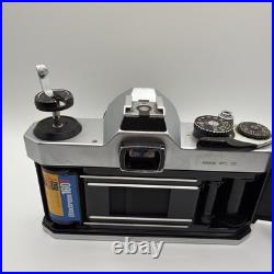 Pentax K1000 SLR Camera Black Silver with Albinar ADG 28mm f/2.8 Macro Lens