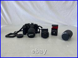Pentax ME Super 35mm Film Camera Kit with Lenses, Flash & Camera Bag Untested