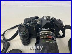 Pentax ME Super 35mm Film Camera Kit with Lenses, Flash & Camera Bag Untested