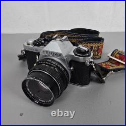 Pentax ME Super 35mm Film Camera With 50mm Asahi Lens & Vintage Strap