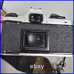 Pentax ME Super 35mm Film Camera With 50mm Asahi Lens & Vintage Strap