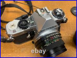 Pentax ME Super Vintage Film Camera With Extra Lens Auto Promaster 75-200mm