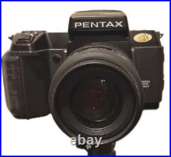 Pentax SF1 35mm Film Camera Kit Vintage Autofocus Fun with Lenses & Boxes