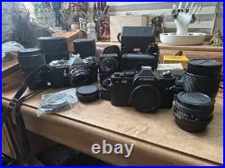 Pentax Super 50/200mm Lens & Vtg Casino 55/135 mm Lens + Lots Of Extras And Bags