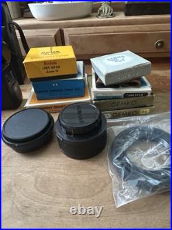 Pentax Super 50/200mm Lens & Vtg Casino 55/135 mm Lens + Lots Of Extras And Bags