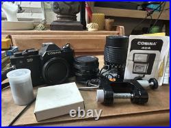 Pentax Super 50/200mm Lens & Vtg Casino 55/135 mm Lens + Lots Of Extras And Bags