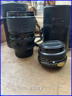 Pentax Super 50/200mm Lens & Vtg Casino 55/135 mm Lens + Lots Of Extras And Bags