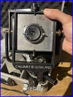 Peter Gowland/Calumet 4x5 Camera with 3 Lenses, 5 Lens boards And Extension Rail