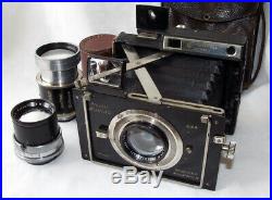 Plaubel Makina II outfit with three lenses