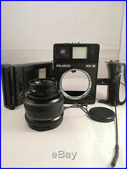 Polaroid 600 SE with Mamiya 127mm 14,7 lens and quartz date back