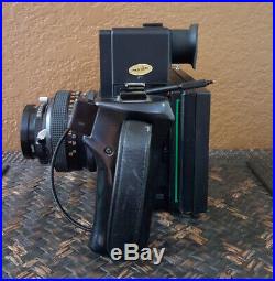 Polaroid 600SE Medium Format Camera with 127mm f 4.7 Mamiya Lens 600 SE